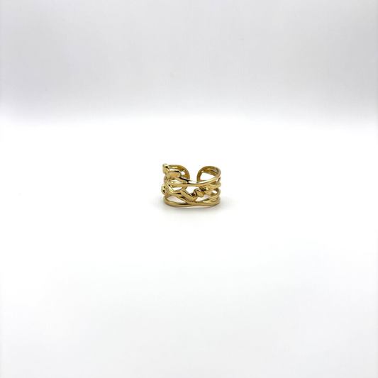 bague-tresse-dore-acier-inoxydable-dore