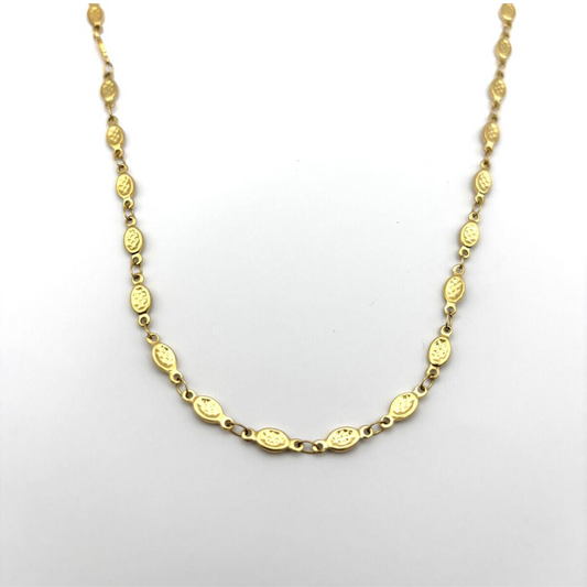 Collier doré acier inoxydable